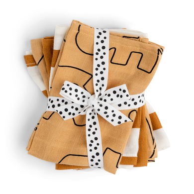 Done by Deer ™ Asciugamano da 5 pezzi Deer friends giallo