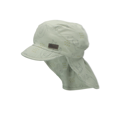 Sterntaler Casquette avec protection de nuque vert moyen