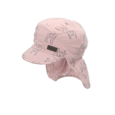 Sterntaler Casquette avec protection de nuque rose