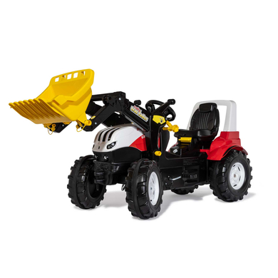 rolly®toys Tracteur enfant pédales rollyFarmtrac Premium II Steyr pelle rollyTrac