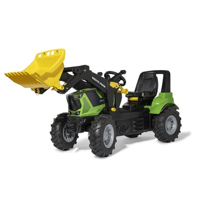 rolly toys Tracteur enfant à pédales rollyFarmtrac Premium II Deutz 8280 TTV pelle rollyTrac pneus rollyAir nouveau