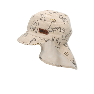 Sterntaler Bonnet enfant visière protège-nuque safari beige