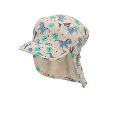Sterntaler Casquette avec protection de nuque Dinos beige
