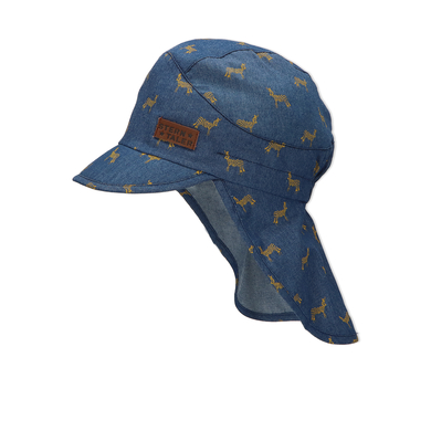Sterntaler Casquette à visière avec protection du cou marine