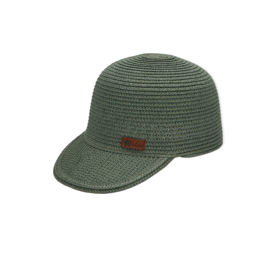 Sterntaler Casquette baseball en paille vert foncé