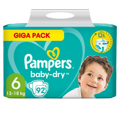 Pampers Couches taille 6 : 13-18Kg Baby Dry - DISCOUNT