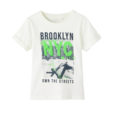name it T-shirt Nmmvux White Alyssum