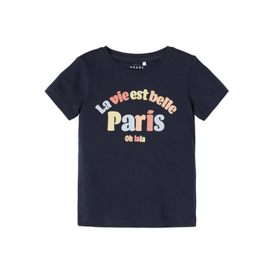 name it T-shirt enfant Nmfveen Paris Dark Sapphire