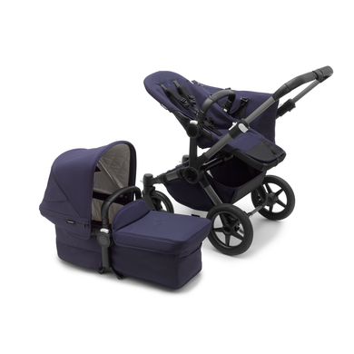 bugaboo Poussette duo combinée 2en1 Donkey 5 Classic Mono Complete Graphite/Dark Navy