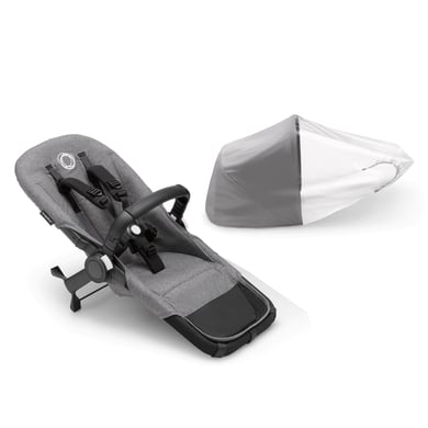 bugaboo Donkey 5 Duo nástavec komplet Black /Grey Melange