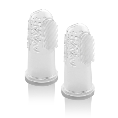 reer Brosse à dents à doigt enfant silicone lot de 2