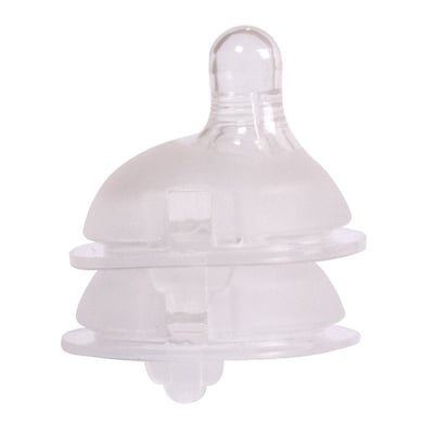 Filibabba Tétines pour biberon 0-6 mois silicone lot de 2