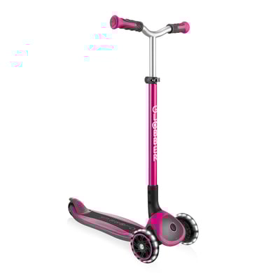 GLOBBER Monopattino MASTER LIGHTS con ruote illuminate, rosa