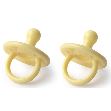 Filibabba Sucette silicone dès 0 mois Pale Banana, lot de 2