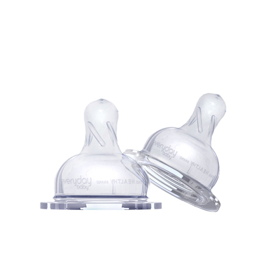 everyday Baby Tétine Healthy Plus, silicone taille variable, lot de 2