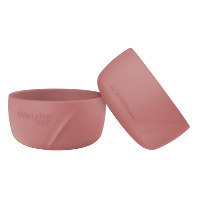 everyday Baby Bol enfant silicone nature red lot de 2