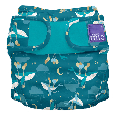 Bambino Mio Couche-culotte mioduo, baleine flottante nuages, T.1 <9 kg