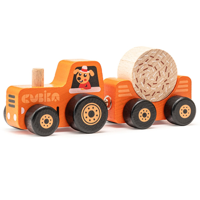 Image of Cubika Toys Trattore giocattolo in legno