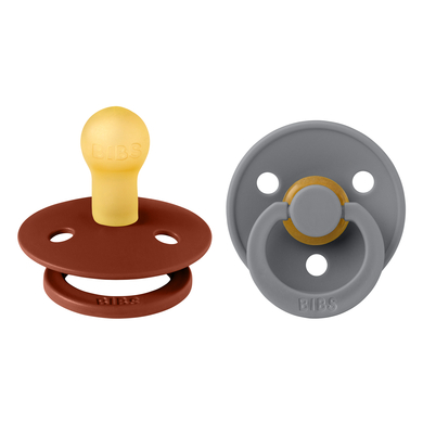 BIBS® Schnuller Colour Rust/Smoke 0-6 Monate, 2 Stk.