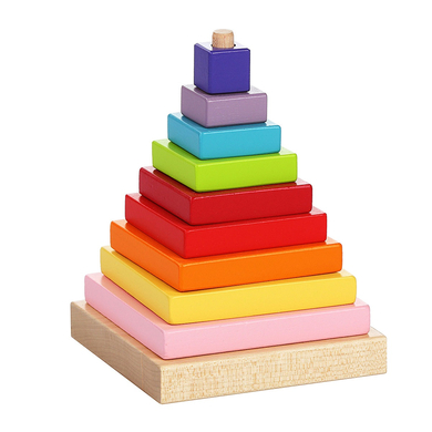 Cubika Toys Pyramide à empiler bois