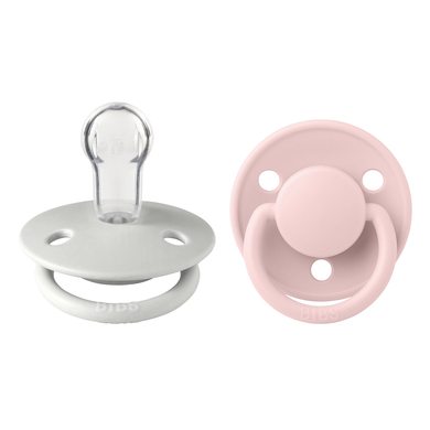 BIBS Sucette De Lux Haze & Blossom silicone 0-36 m, lot de 2
