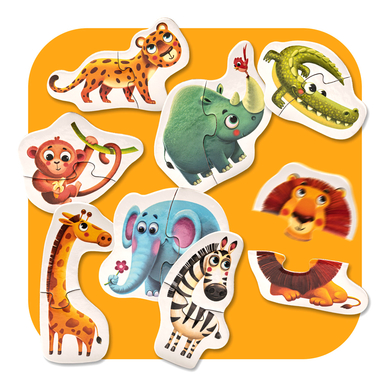 Puzzles Cubika Animaux africains