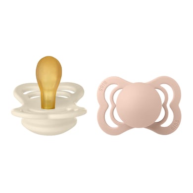 BIBS Nappar Supreme Latex Blush /Ivory 0-6 månader, 2 st.