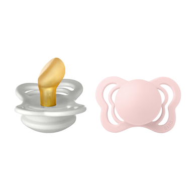 BIBS Sucette Couture Haze et Blossom latex 0-6 m, lot de 2