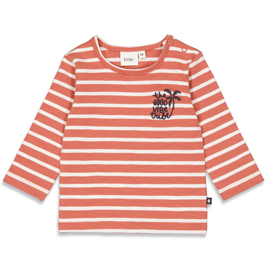 Feetje T-shirt à manches longues Good Vibe Tribe Brique