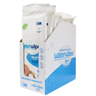 WaterWipes Lingettes enfant biodégradables 32x28, 896 pièces