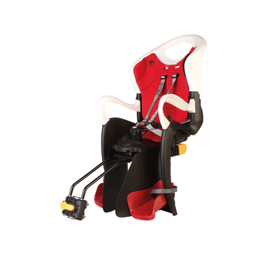 BELLELLI Siège de vélo enfant arrière Tiger Reclining B-Fix frame mount White/Red