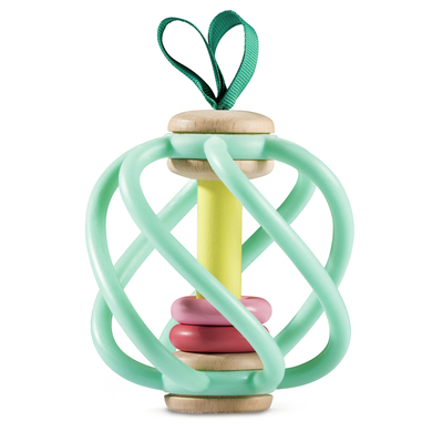 Hape Hochet pomme silicone bois rose E8500B
