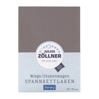 JULIUS ZÖLLNER Spännduk Jersey anthracite 40 x 90 cm