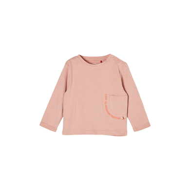 s. Olive r T-shirt rose à manches longues