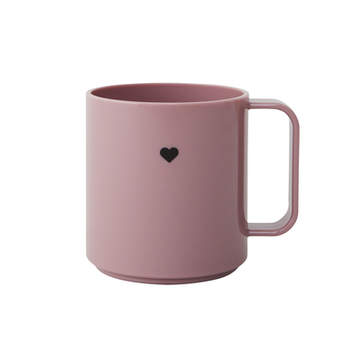 Design Letters Tasse enfant poignée Mini Love Ecozen ash rose 175 ml