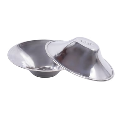 KOALA BABYCARE® Coquille d'allaitement argentée maxi lot de 2