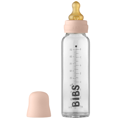 BIBS Biberon Complete Set verre 225 ml, Blush