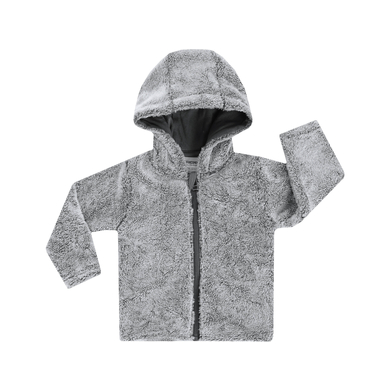 JACKY Veste à capuche douillette Lama gris chiné