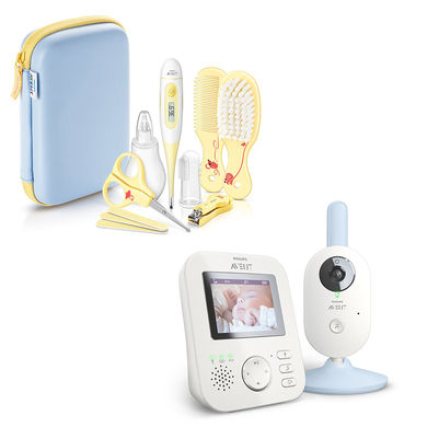 Phillips Avent Babyphone vidéo SCD835/26 trousse de soin bébé SCH400/00