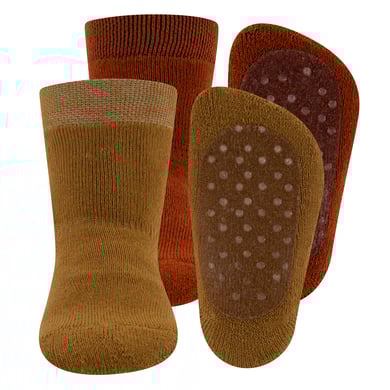 Ewers Chaussettes enfant de protection miel/cuivre lot de 2