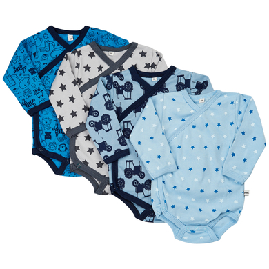 pippi Body cache-coeur enfant Blue lot de 4