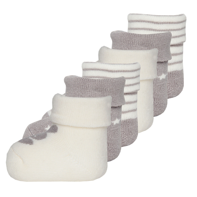 Ewers Chaussettes bébé Newborn Ewy argenté lot de 6