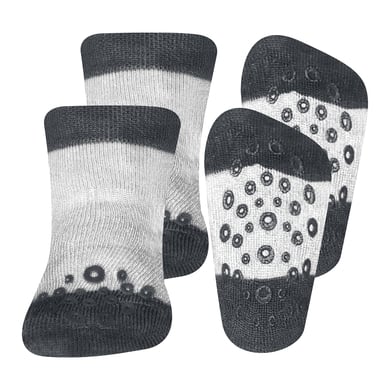 Ewers Chaussettes pour bébé pack de 2 uni gris