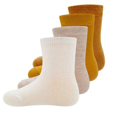 Ewers Chaussettes bébé pack de 4 uni multi colour orange
