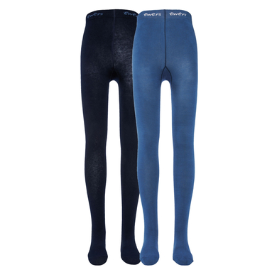 Ewers Strumpbyxor för barn 2-pack Uni blue