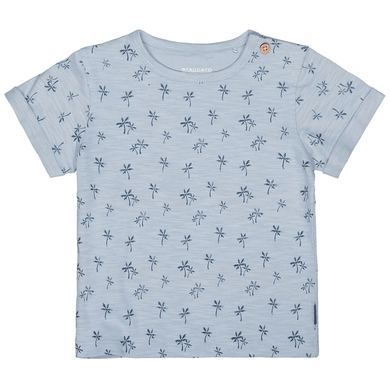 Staccato T-shirt mid blue à motifs