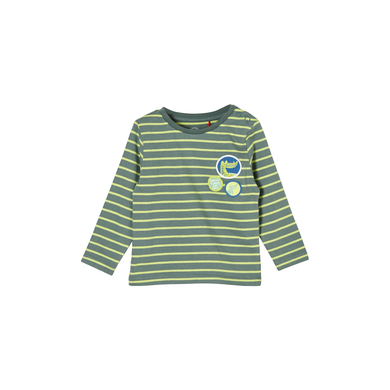 Image of s. Olive r Camicia a maniche lunghe con scritta print verde059