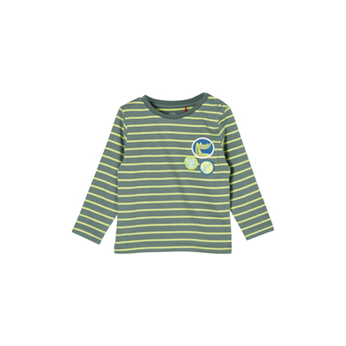 s. Olive r Långärmad skjorta med skrift print grön