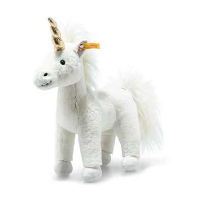 Levně Steiff Soft Cuddly Friends Unicorn Unica bĂ­lĂ˝ stojĂ­cĂ­, 27 cm