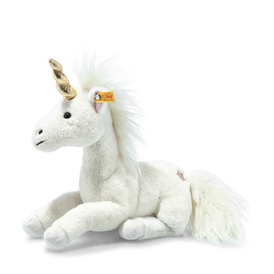 Steiff Mjuk Cuddly Friends Swerve Unicorn Unica vit, 27 cm